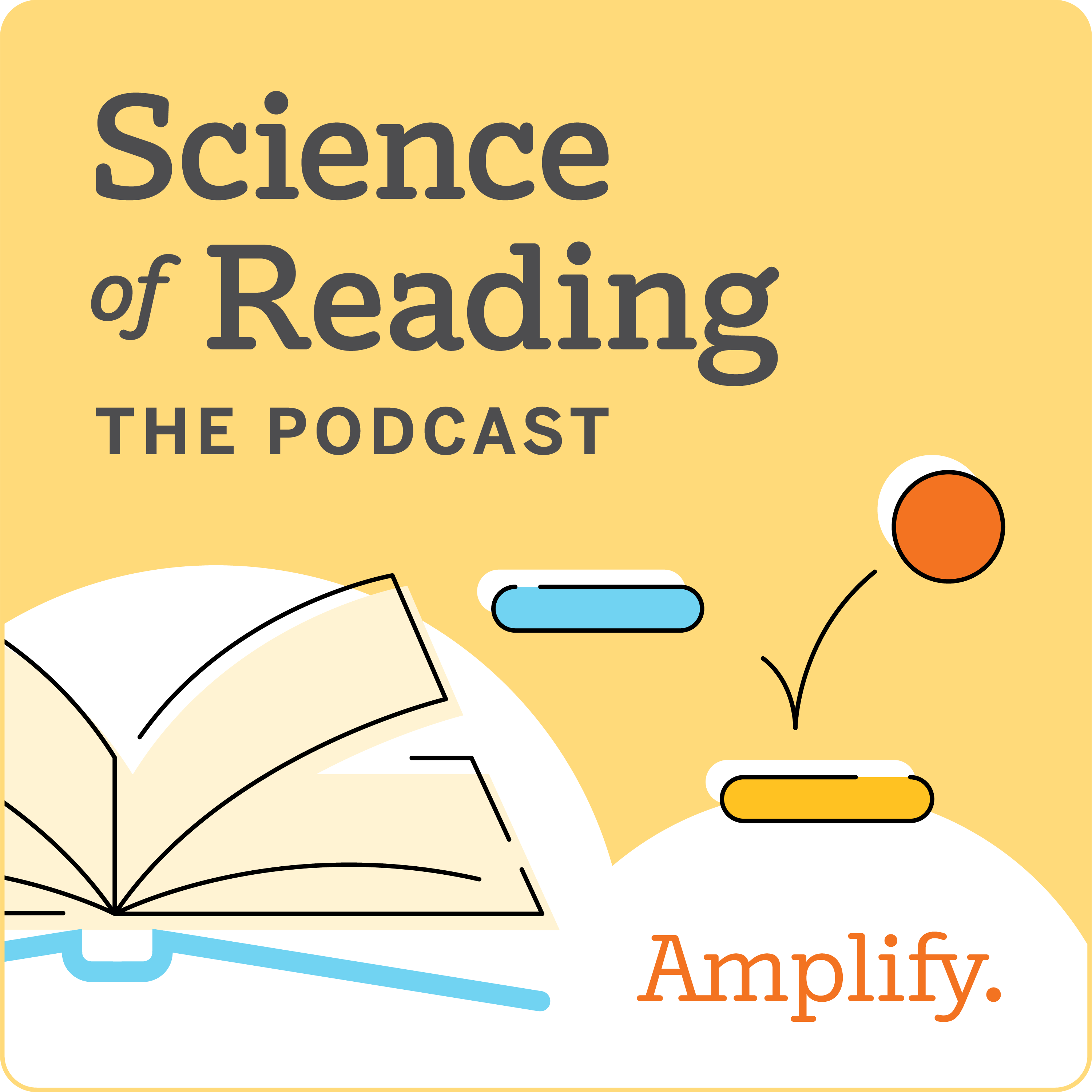Science of Reading podcast cover image open book
